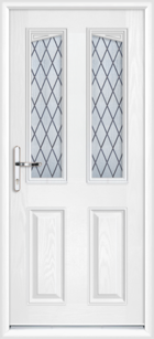 Wiltshire Diamond Lead rosewood composite back door